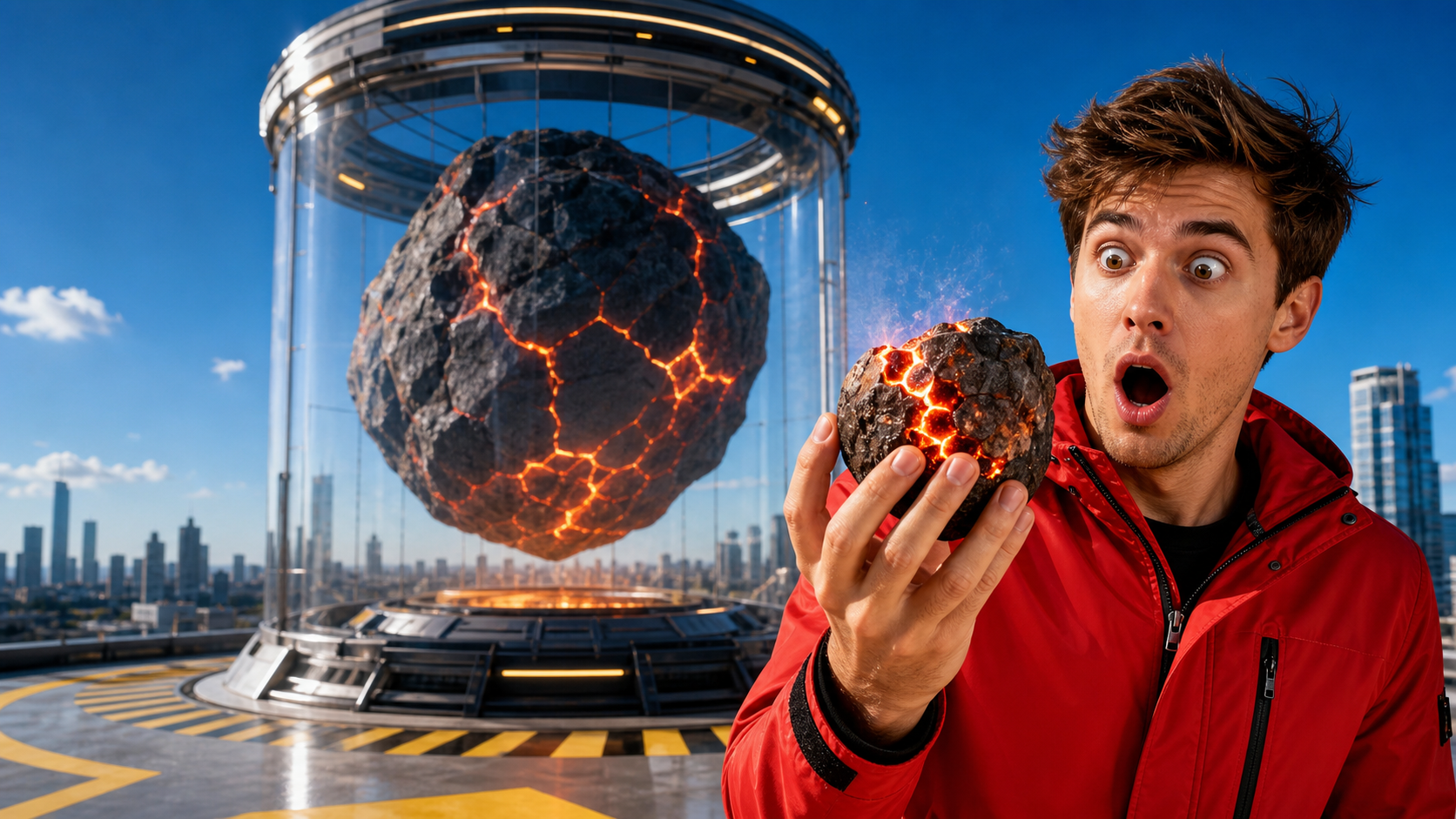 Meteorite thumbnail concept generated by ViewMade